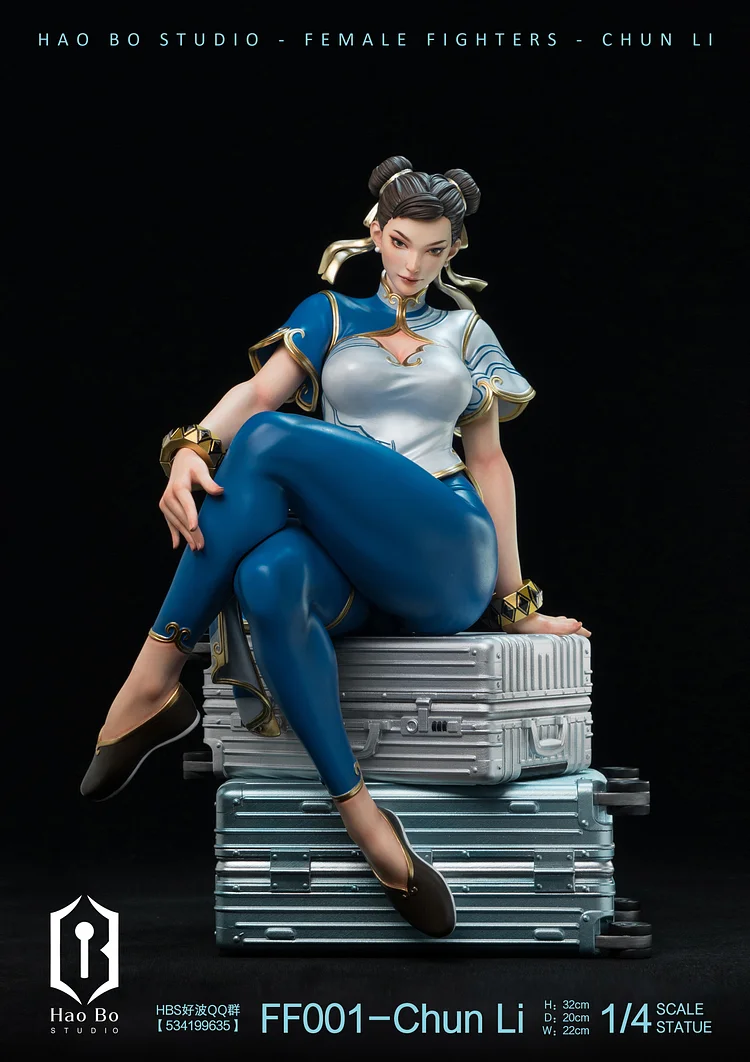 PRE-ORDER HAO BO Studio - Street Fighter II: The World Warrior Chun-Li 1/4  Statue(GK) (Adult 18+)