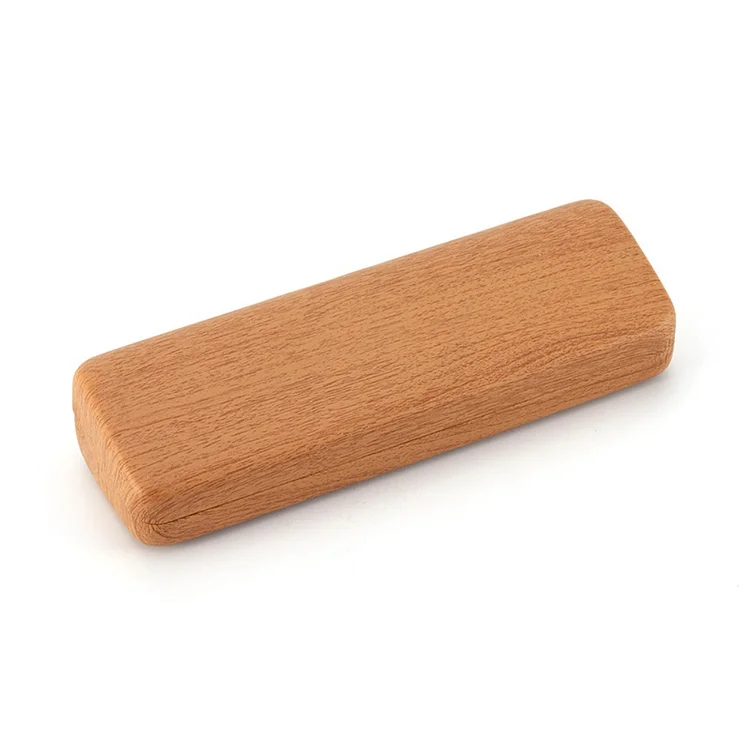 Wood Grain Glasses Case Portable Glass Protection Hard Shell Eyeglass Box PU Leather Glasses Box Women