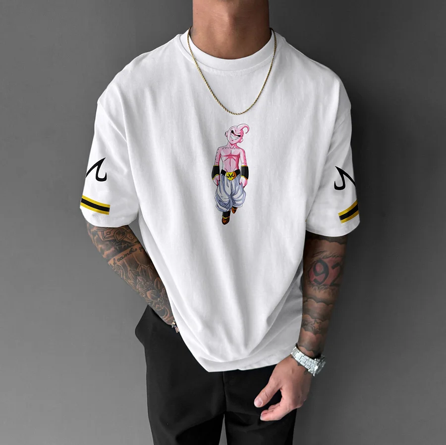 Oversize Dragon Ball Majin Buu Print Tee