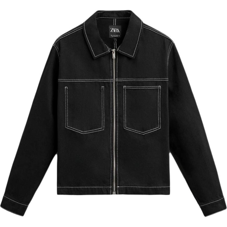 ZARA Jackets Men Black