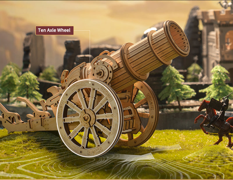 Wooden Wheeled Siege Artillery KW801 9