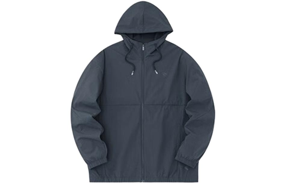 ANTA Basketball Collection Trench Coats Men Shrimp Gray