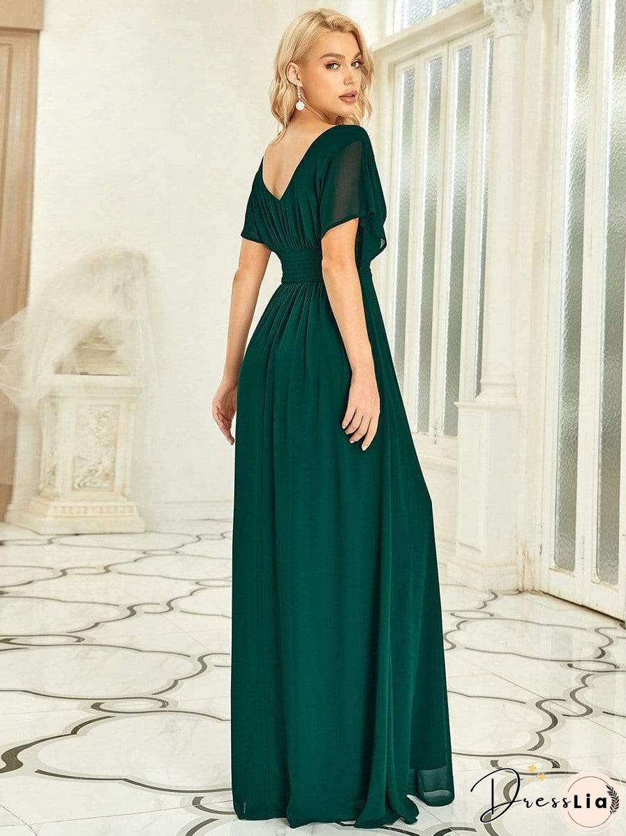 Flowy V-Neck Maxi Dress for Women