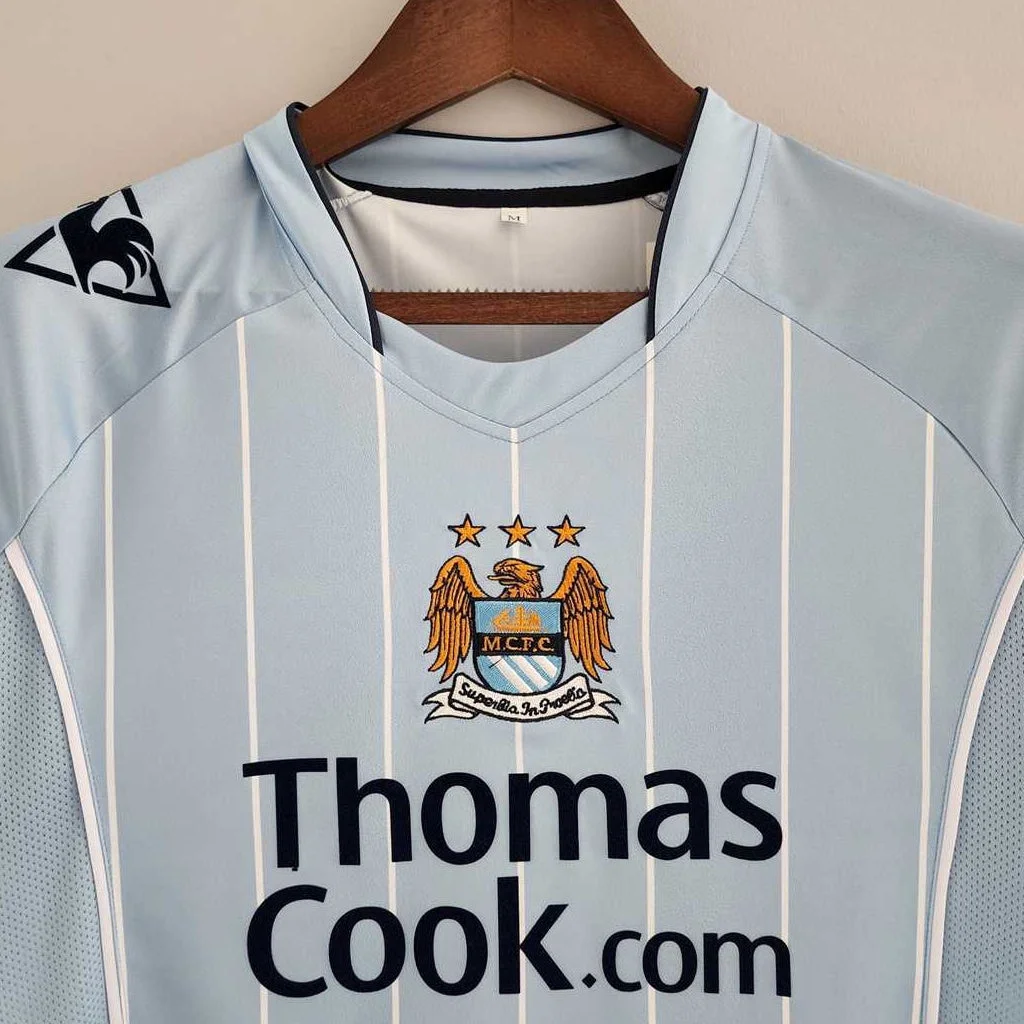 2007/2008 Retro Manchester City Home Football Shirt 1:1 Thai Quality