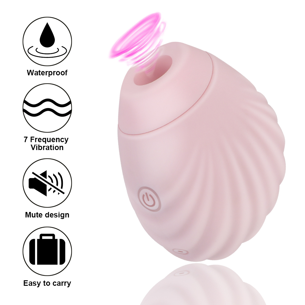 Mini Shell Usb Charging Clitoris Sucker Vibrators For Women