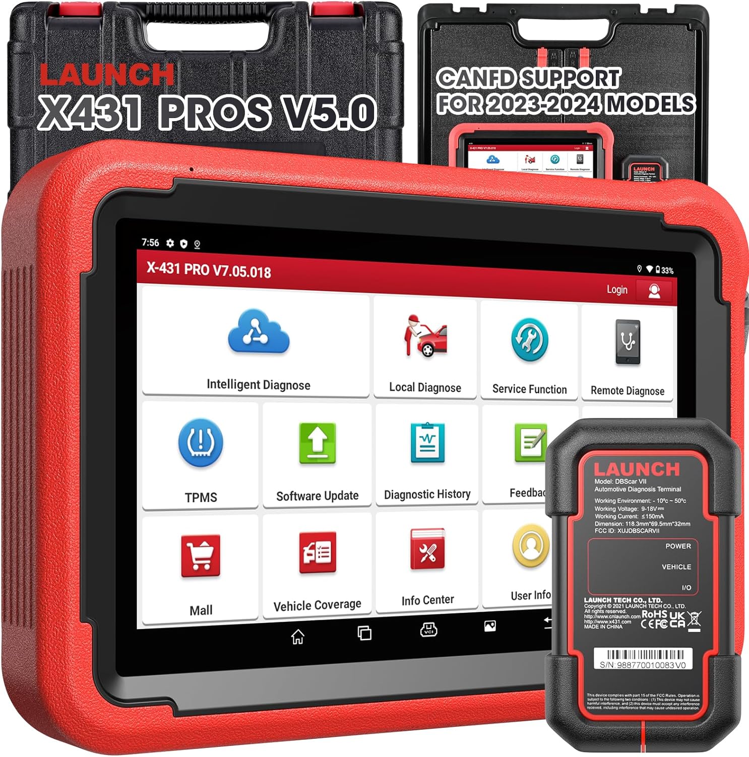 LAUNCH X431 PROS V1.0 2 Years Free Update Diagnostic