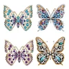 4Pcs Diamond Painting Butterfly Brooch for Wedding Party Gift