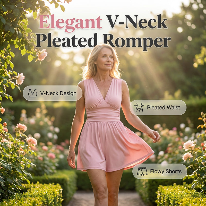 Elegant V-Neck Romper