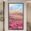 Diamond Painting -DIY Full Round Drill Mountains Wildflowers(40*70CM)