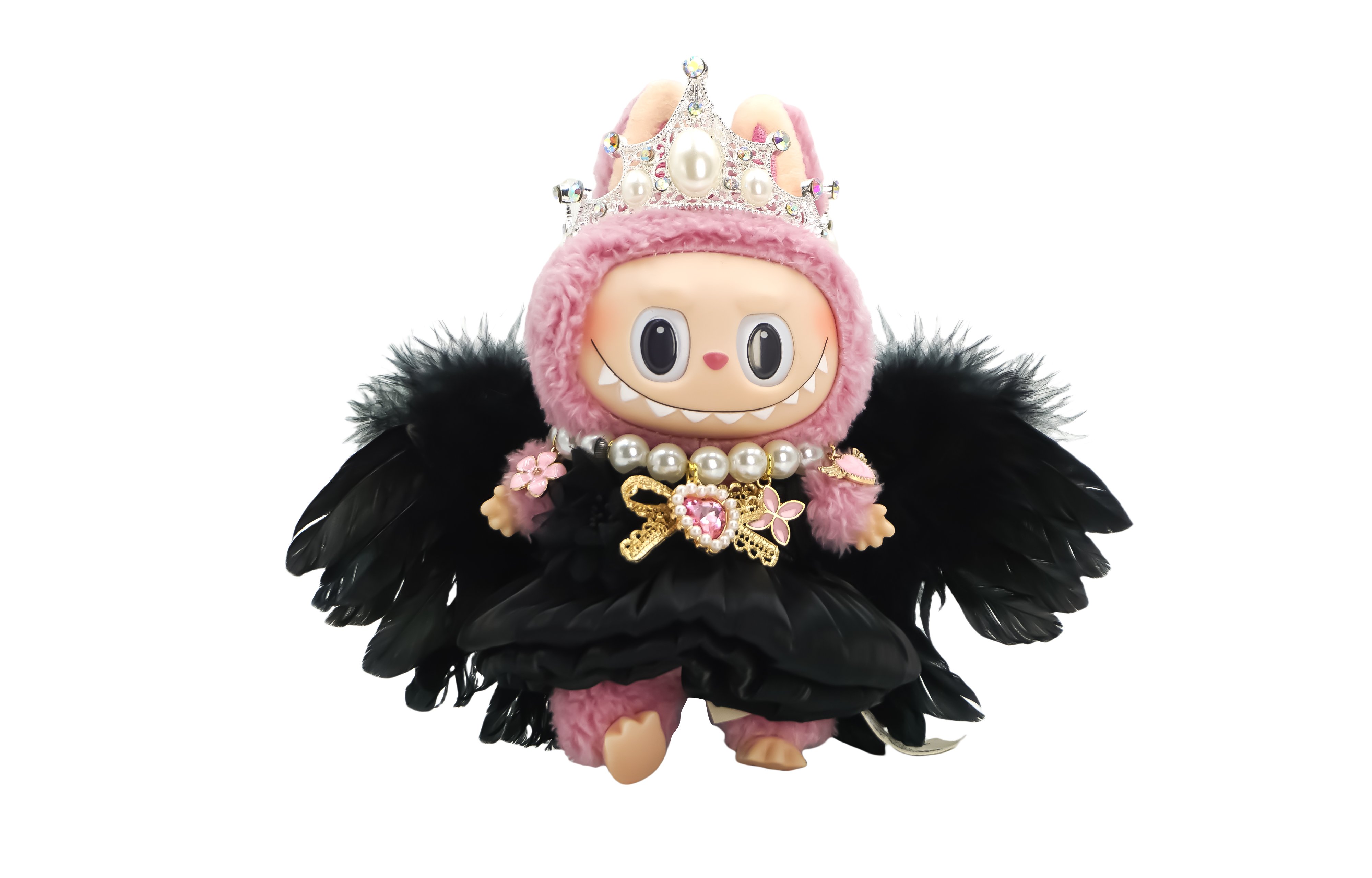 [Modified Doll] POP MART Labubu THE MONSTERS Heartbeat Macaron, Night Elf, Confirmed Style Hang Tag Box 17cm