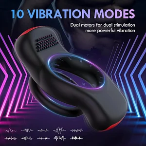 App & Wireless Remote Control 10 Frequency Vibrating Penis Rings For Couples