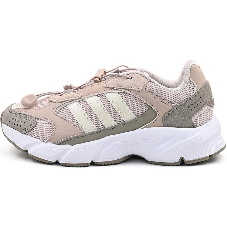 Adidas Cloudfoam Abrasion Resistant Low Top Kids' Running Shoes Pink Kids'