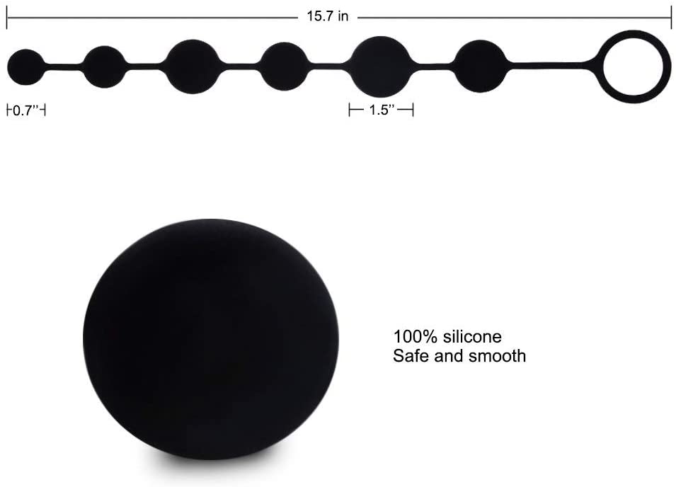 Premium Silicone Anal Bead Toy for Enhanced Intimacy