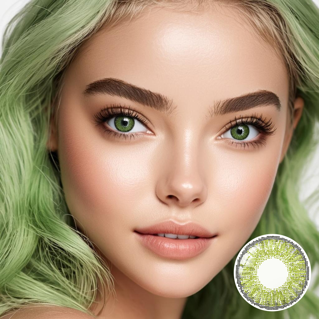 3 Tone GEMSTONE GREEN Colored Contact Lenses