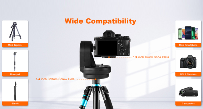 motorized panoramic tripod head