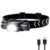 APLOS H340 Headlamp Flashlight Rechargeable - Lightweight Headlamp with 1500 Lumens and 180° Swivel Base, Super Bright LED Headlamp with Red Light Mode APLOS Dive Light Official