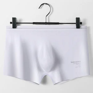 Men's Ice Silk Sexy 3D Seamless Boxers Panties