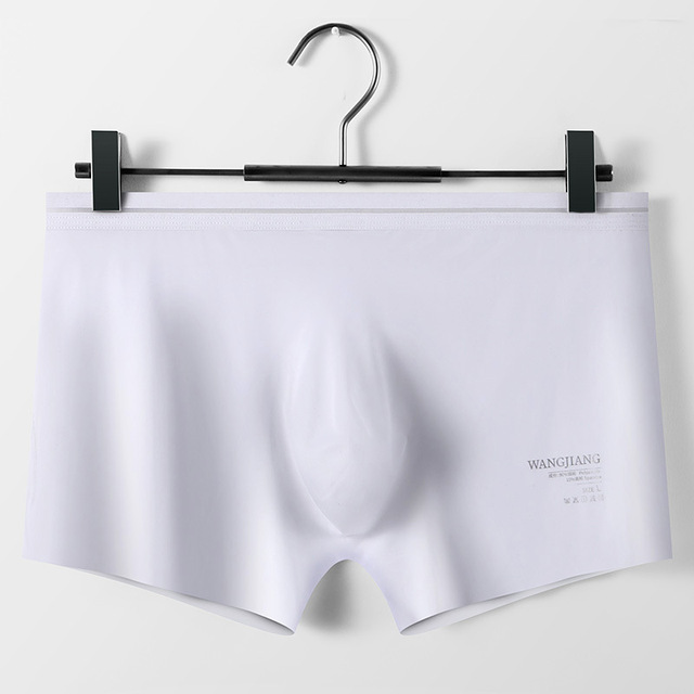 Men's Ice Silk Sexy 3D Seamless Boxers Panties