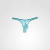 Ultra-thin sexy fully transparent ice silk seamless U convex thong