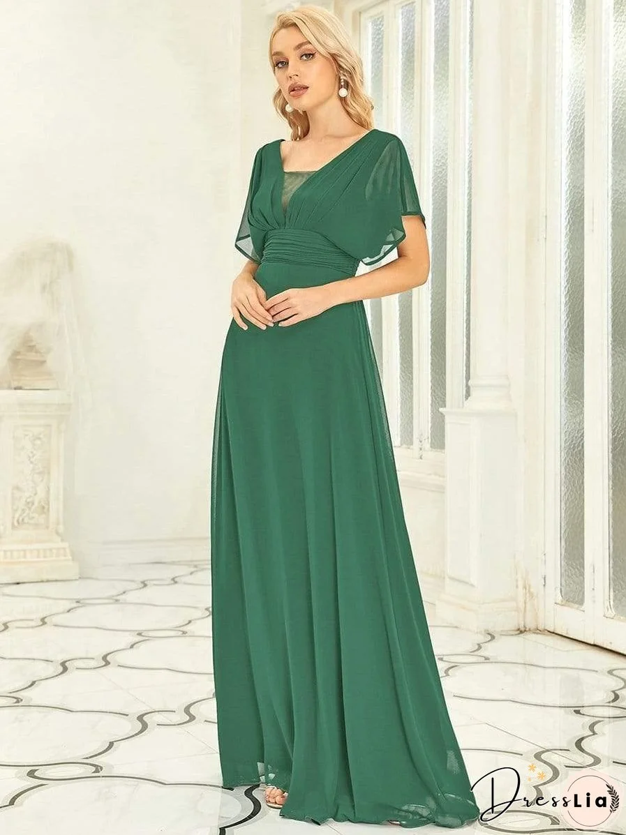 Flowy V-Neck Maxi Dress for Women