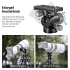 Monopod Gimbal Head Tripod Mount for long telephoto lenses 360&deg; pan and 90&deg; tilt Monopod head, quick change Arca QR clamp and base 3/8" thread Max. load 4 kg 