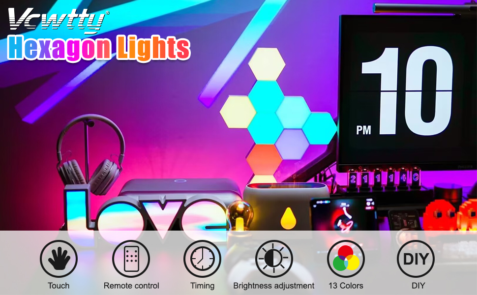 hexagon lights