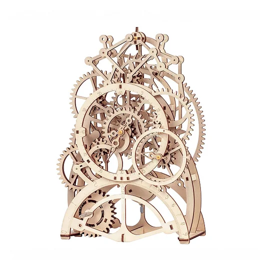 ROKR Pendulum Clock Mechanical Gears 3D Wooden Puzzle LK501 | Robotime Online