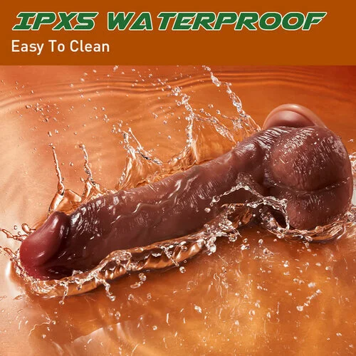 pearlsvibe -  Pearlsvibe 9 Vibrating 3 Telescoping Swing Realistic Dildo Vibrator 8.86 Inch