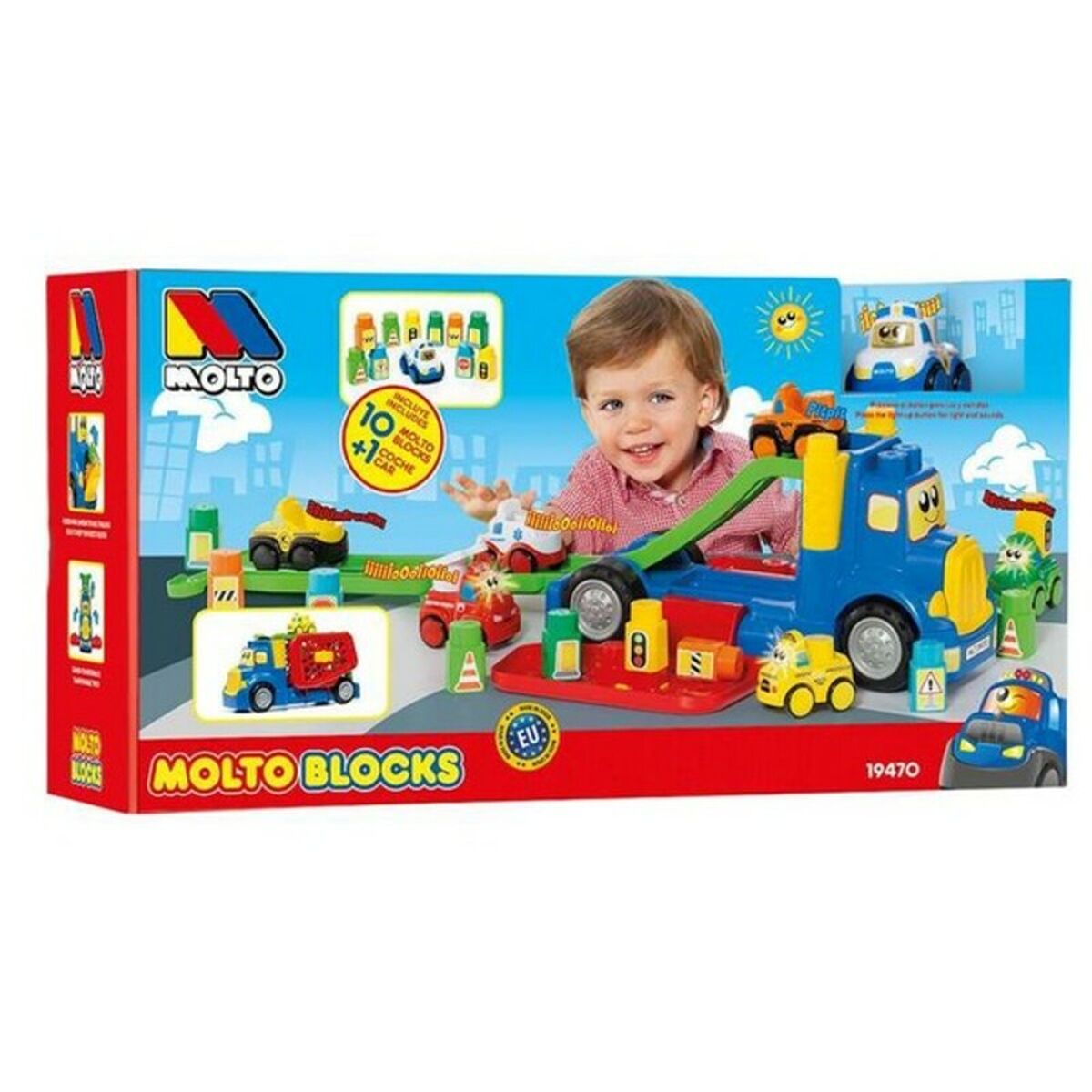 Lorry with Building Blocks Molt&oacute; 19470 (82 cm) (10 pcs)