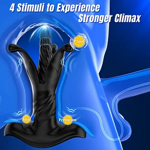 Prostate Toy Anal Expansion Penis Trainer With 9 Tension Shock Flapping Modes