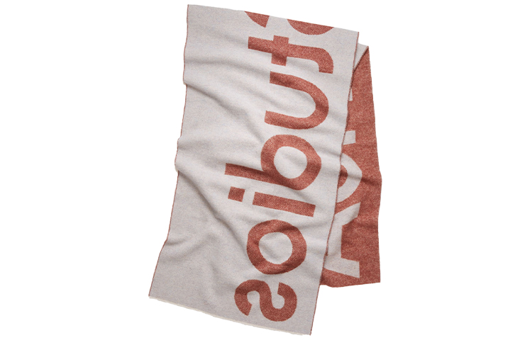 Acne Studios Knit Scarves Unisex Red White