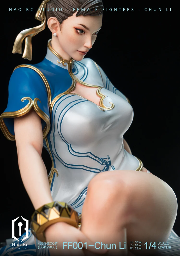 PRE-ORDER HAO BO Studio - Street Fighter II: The World Warrior Chun-Li 1/4  Statue(GK) (Adult 18+)