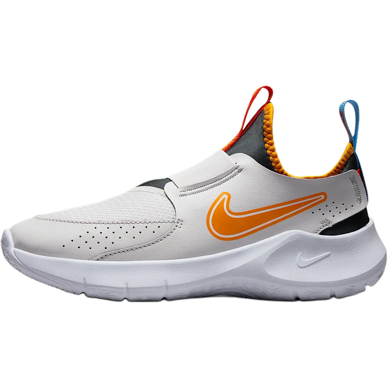 Nike Flex Runner 3 Anti Slip Wear Resistant Low Top Kids' Running Shoes Dark Gray/University Blue/Orange Peel