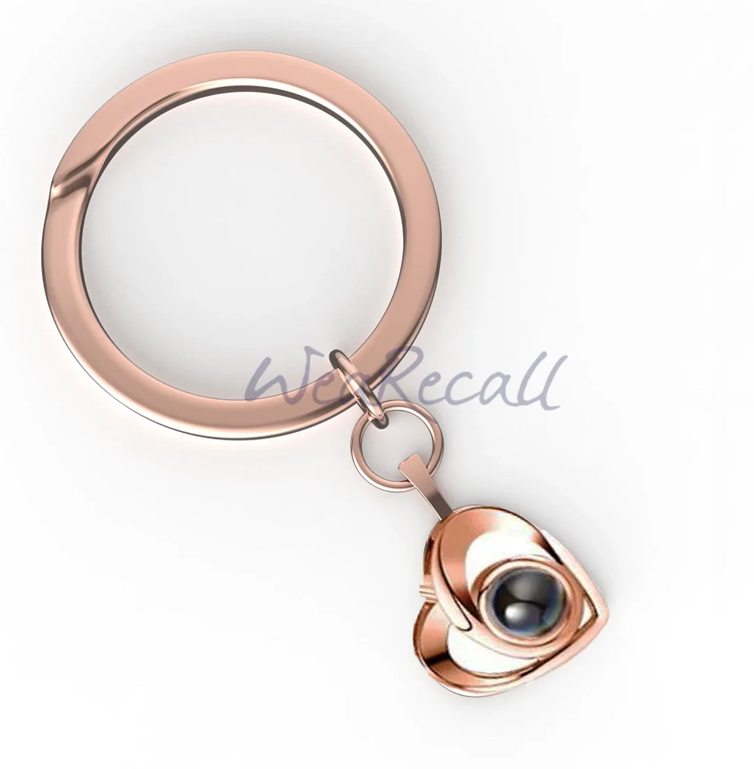 2023 Projector Picture Custom Personalized Heart Photo Necklace wetirmss