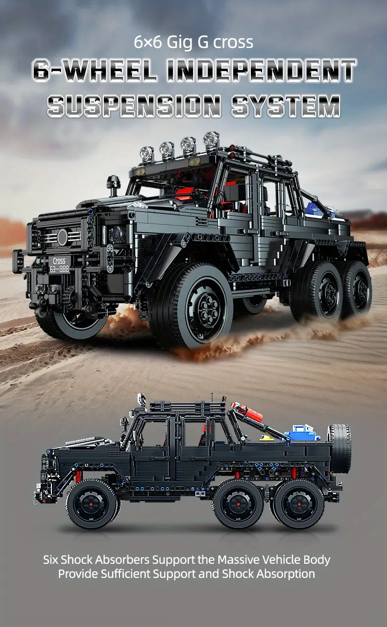 3000pcs cool building blocks off road vehicle 1 8 car model easy to assemble and easy to   festival gifts birthday christmas halloween thanksgiving new year gifts Product details 2