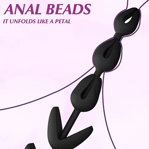 Men And Women's Extra Long Large Opening Bead Anal Plug Vestibule Anal Masturbator Alternative Toy Adult Sex Toy