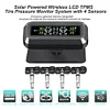 C68 USB+Solar Car Tire Pressure Monitor System with 4 External Sensors