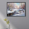 Diamond Painting-DIY Full Round Drill Snow Scene