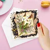6Pcs Diamond Painting Christmas Happy Birthday Greeting Card Kit for Family Friends Gift