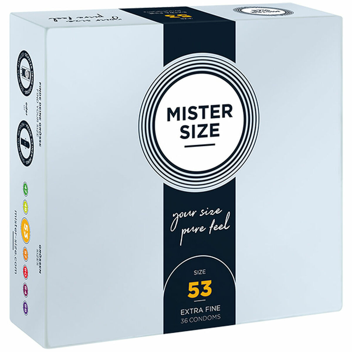 Condoms Mister Size &Oslash; 5,3 cm (36 pcs)