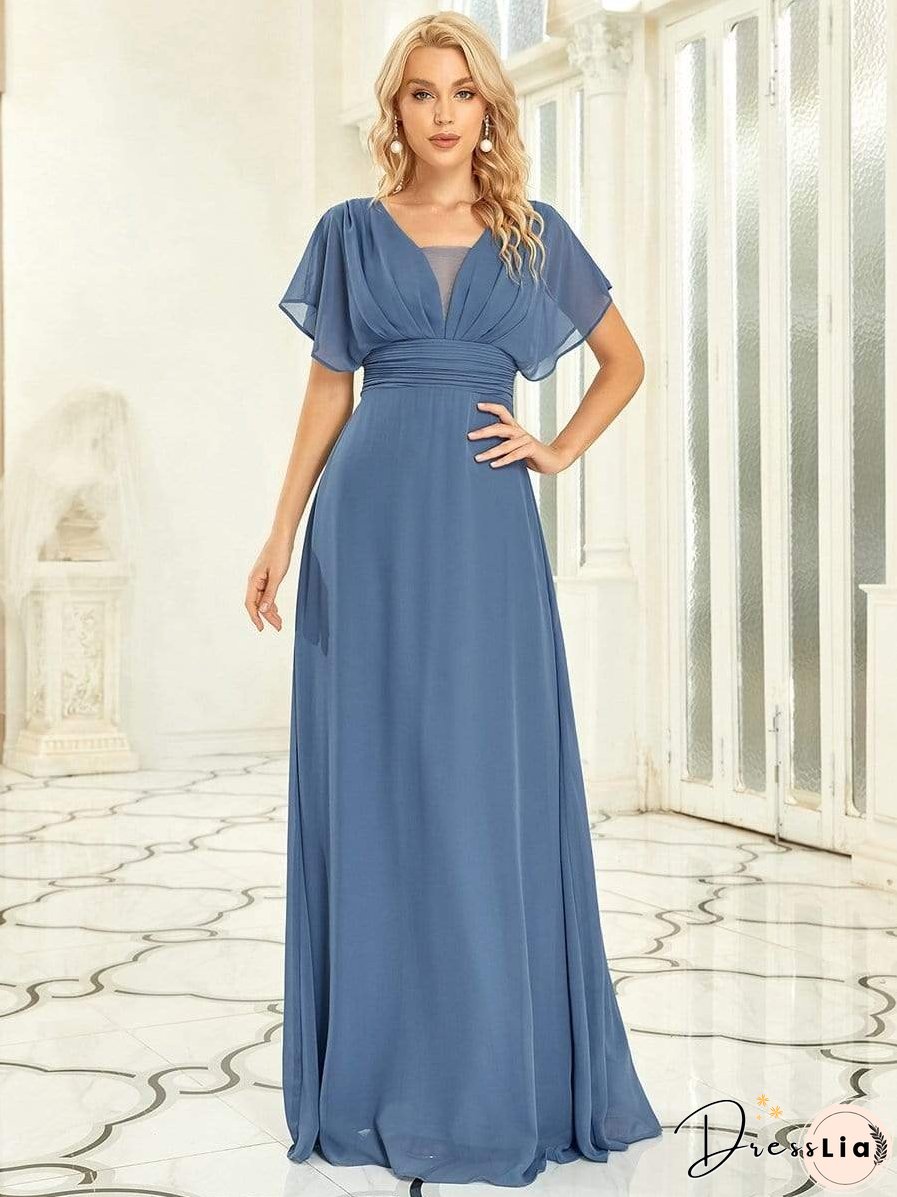 Flowy V-Neck Maxi Dress for Women