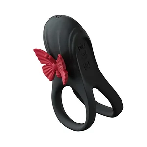 Butterfly Penis Cock Ring Clitoral Stimulation Vibrating Ring