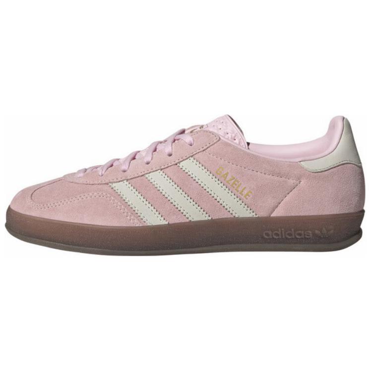 Adidas Originals GAZELLE INDOOR Anti-Slip Wear-Resistant Low-Top Skateboard Shoes Women's Pink