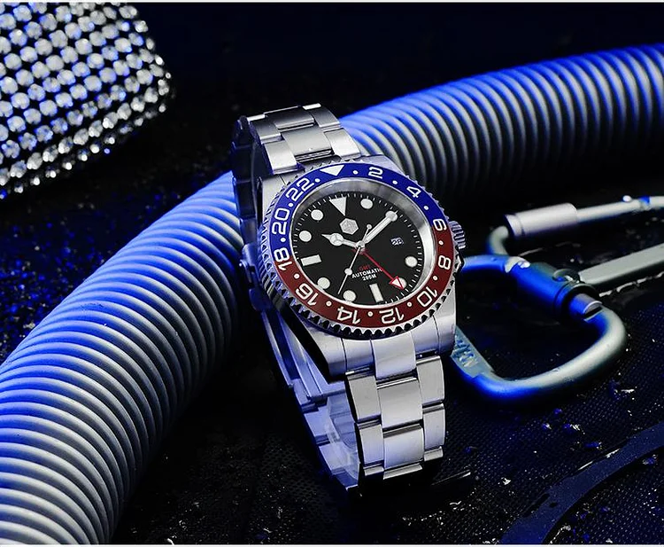 San Martin GMT Diver Luxury Mechanical Watch SN016
