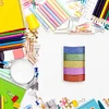 Painting Accessories - 10pcs 3m*1.5cm Washi Tape Glitter Luminous Stickers Stationery(Random Color)