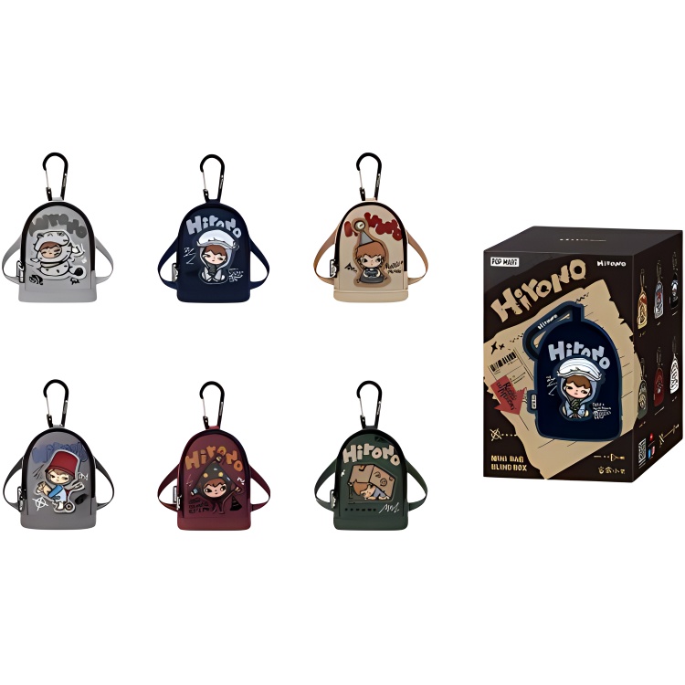 POP MART Hirono Echo Collection Small Bag Trendy Fashion Merch Blind Box Products Single Mystery Box/Full Box 6 Pcs