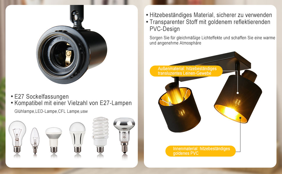 deckenlampe spot deckenstrahler 2 flammig spots schwarz decken lampe deckenlampe schwarz metall