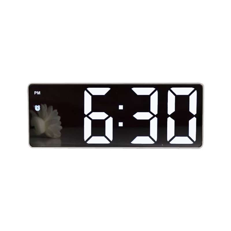 HENSE Electronic Movement ABS Table Clock Unisex Black HA0712