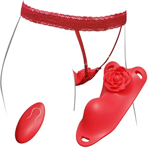 Remote Control Rose Panty Vibrator With Thong