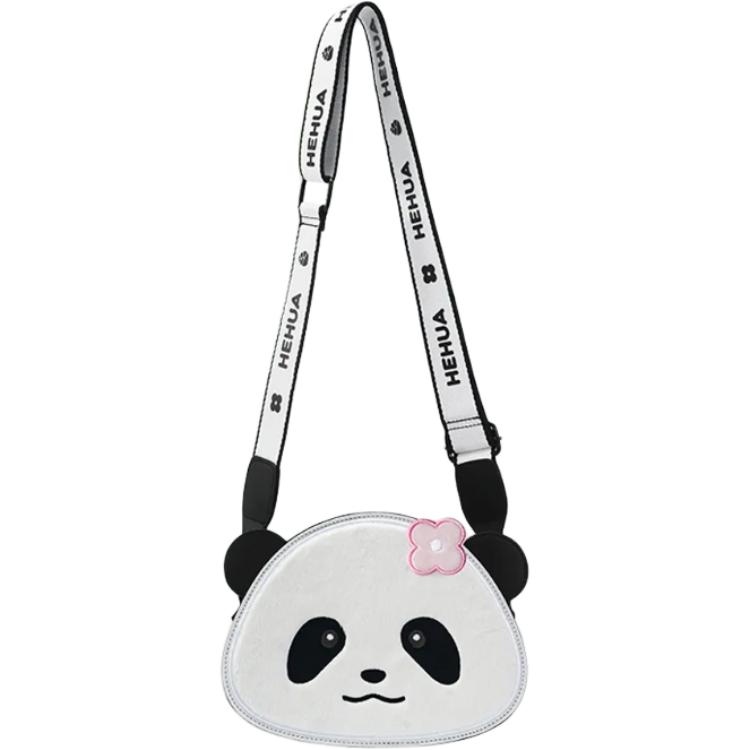 POP MART Leather Crossbody Bag Unisex Black & White